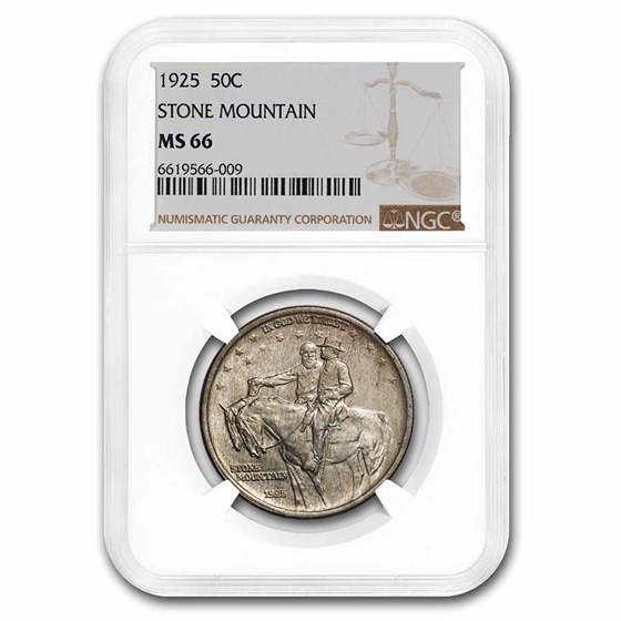 1925 Stone Mountain Memorial Half Dollar MS-66 NGC 1925 Stone Mountain Memorial Half Dollar MS-66 NGC